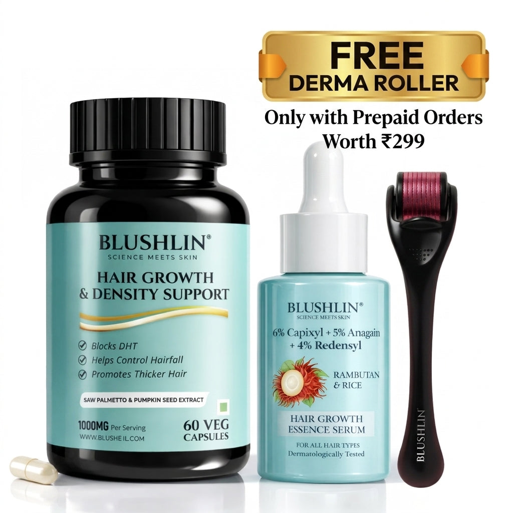 Blushlin Hair Growth Serum with Rosemary & Biotin | Strengthens Roots & Promotes Hair Growth | Stops hair fall in a week
