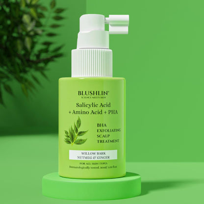 Blushlin 2% Salicylic Acid for Dandruff | Controld dermatitis and oil buildup