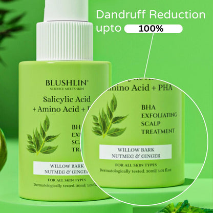 Blushlin 2% Salicylic Acid for Dandruff | Controld dermatitis and oil buildup