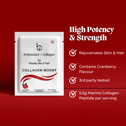 Collagen Peptide powder for Glowing | Increases Skin Hydration, Reduces Skin Damage, Supports Healthy Skin