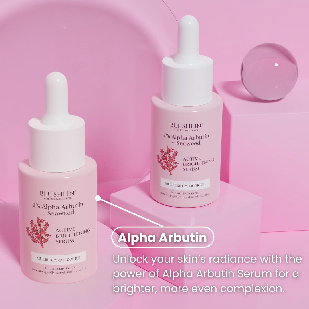 Alpha Arbutin Serum helps Brightens Skin Tone, Lightens Darkened Areas and Evens Skin Tone