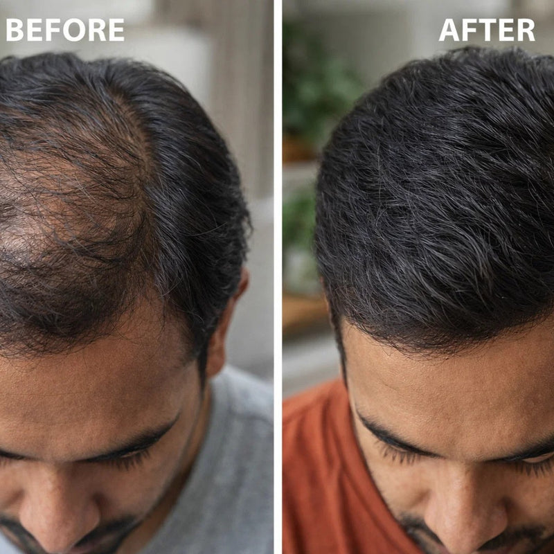 Hair appears denser,