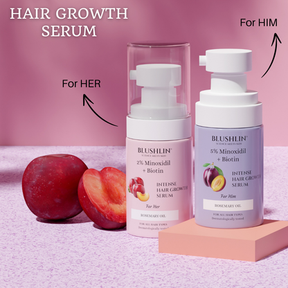 Blushlin 2% Minoxidil - Hair Growth Serum for Women | With Rosemary Oil