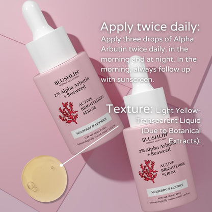 Alpha Arbutin Serum helps Brightens Skin Tone, Lightens Darkened Areas and Evens Skin Tone