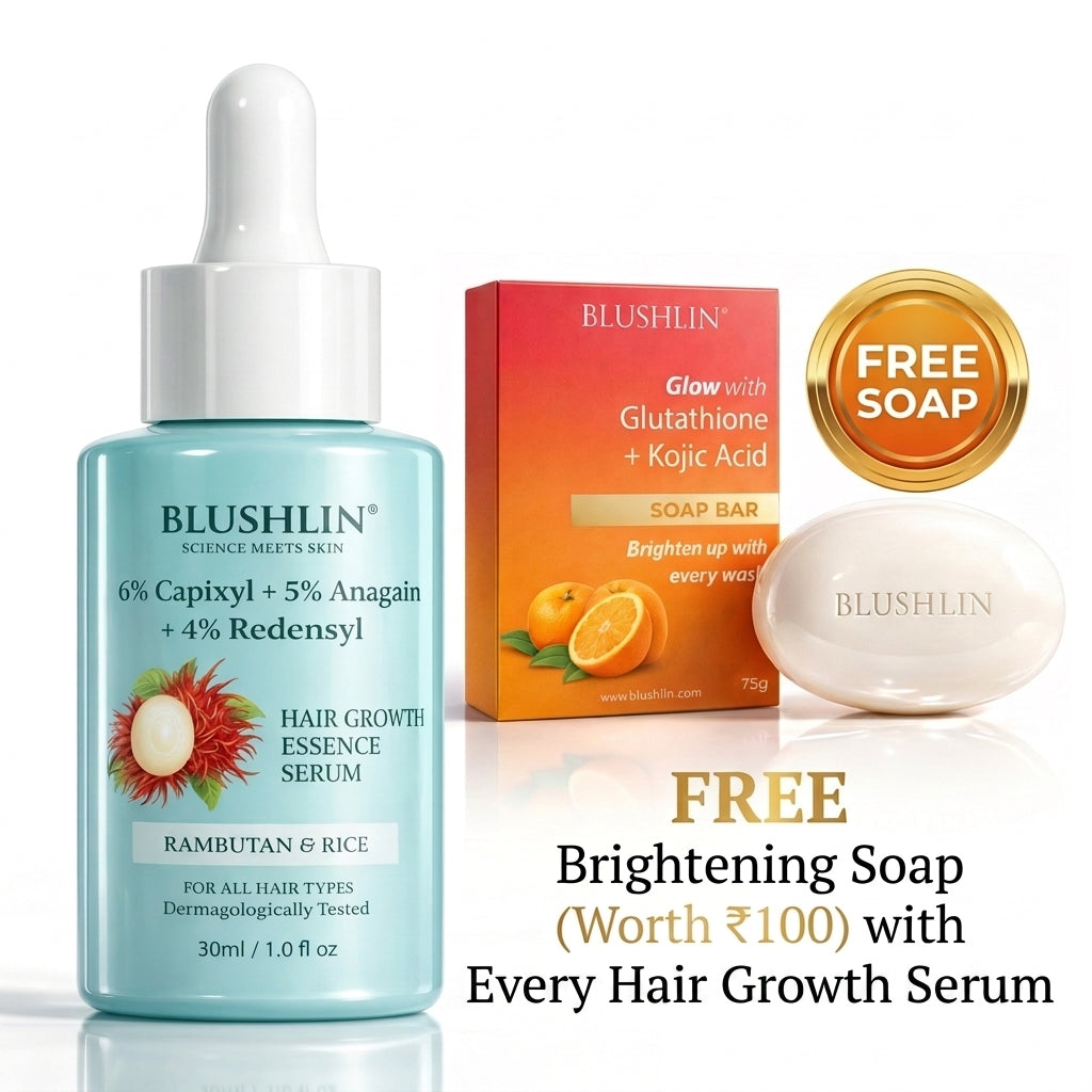 Blushlin Hair Growth Serum with Rosemary & Biotin | Strengthens Roots & Promotes Hair Growth | Stops hair fall in a week