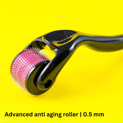 Derma Roller for Anti Aging & Acne Scars | 0.5 mm 540 Titanium Alloy Micro Needles