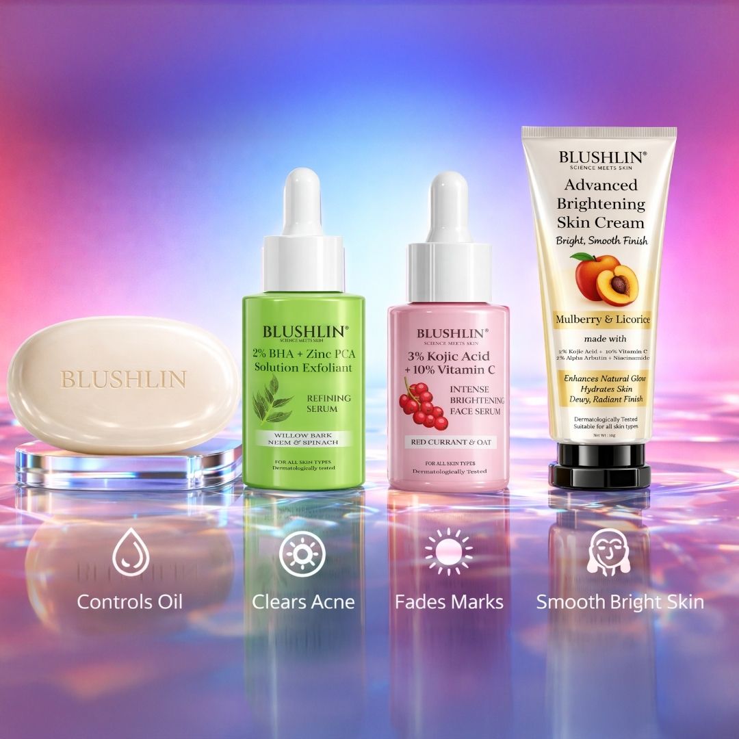 ACNE CONTROL STACK | Breakout, Oil Control & Post-Acne Mark Support | 30-Day Targeted Routine