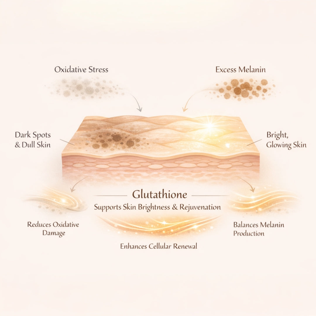 Glutathione Effervescent Tablets With Vitamin C For Skin Brightening | BLUSHLIN Glutathione Effervescent Tablets With Vitamin C For Skin Brightening | BLUSHLIN