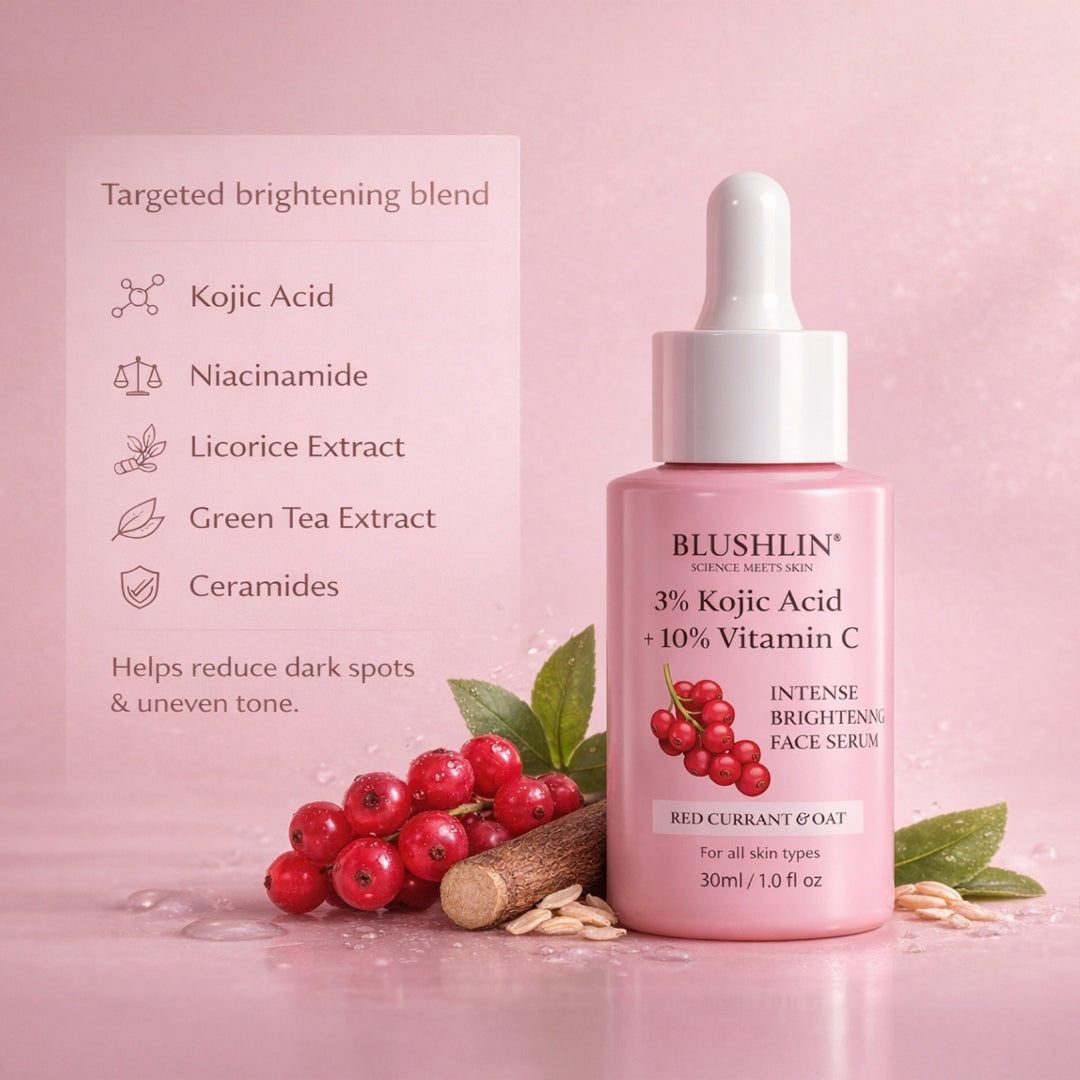 Kojic Acid Serum for Dark Spots & Brightening | Vitamin C + Niacinamide