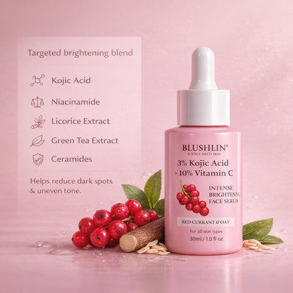 Kojic Acid Serum for Dark Spots & Brightening | Vitamin C + Niacinamide