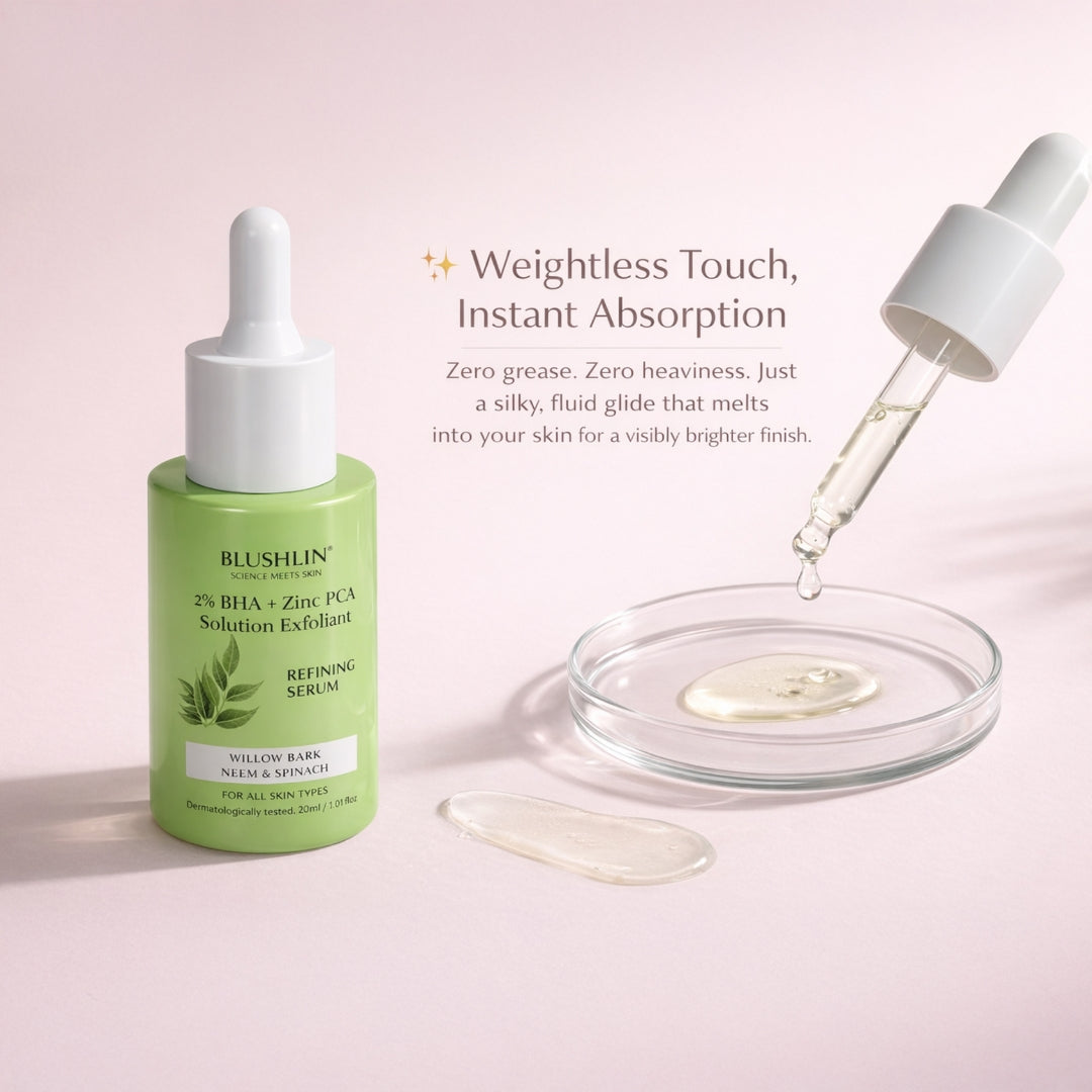 Blushlin 2% Salicylic Acid Face Serum | Anti-Acne, Anti-Clogging & Oil Control