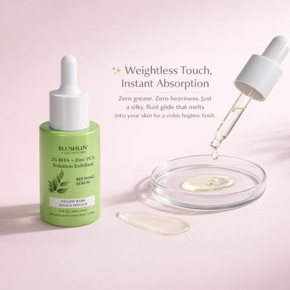 Blushlin 2% Salicylic Acid Face Serum | Anti-Acne, Anti-Clogging & Oil Control