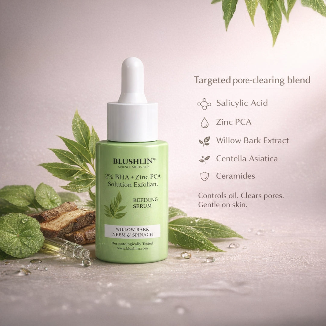 Blushlin 2% Salicylic Acid Face Serum | Anti-Acne, Anti-Clogging & Oil Control