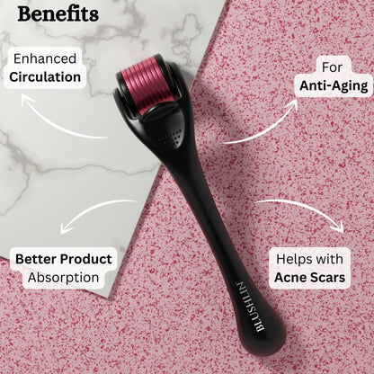 Derma Roller for Anti Aging & Acne Scars | 0.5 mm 540 Titanium Alloy Micro Needles