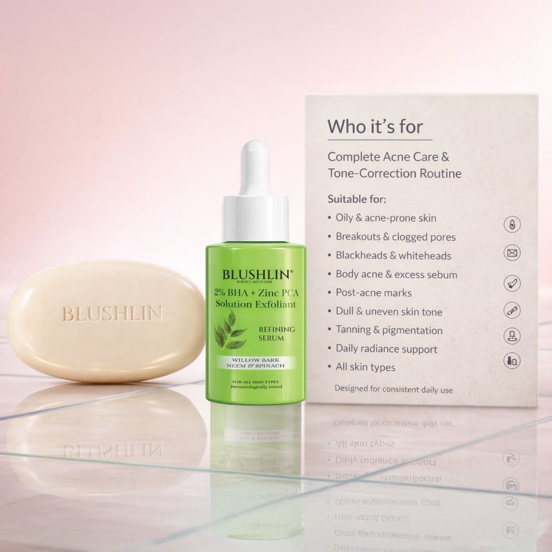 ACNE CONTROL STACK | Breakout, Oil Control & Post-Acne Mark Support | 30-Day Targeted Routine
