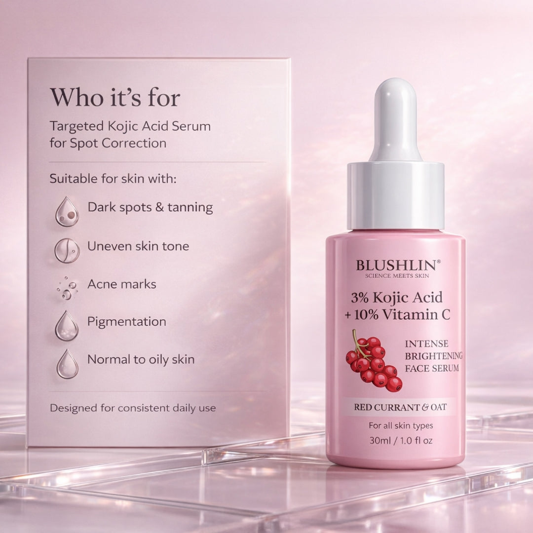 Kojic Acid Serum for Dark Spots & Brightening | Vitamin C + Niacinamide